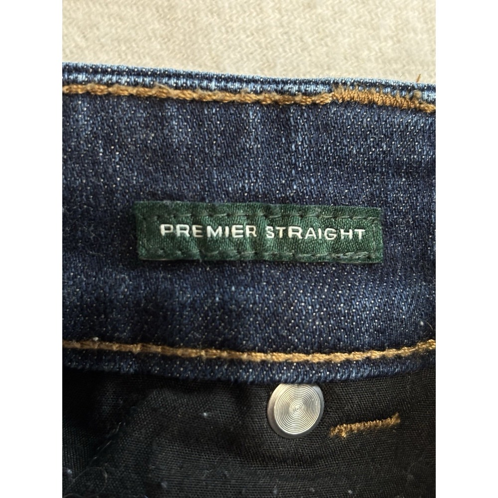 Lauren Ralph Lauren Size 6 Dark Wash‎ Denim Jeans Premier Straight Low Rise EUC - Picture 6 of 8